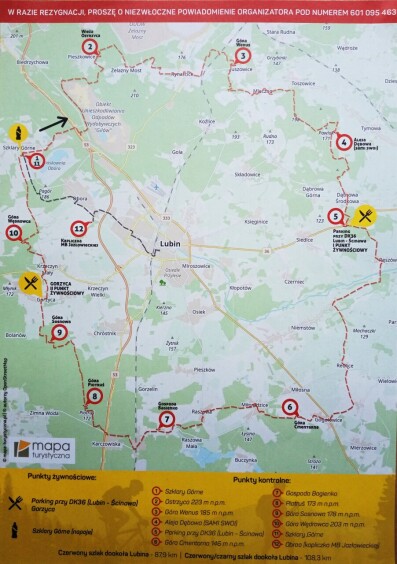 Mapka  Maratonu 2025